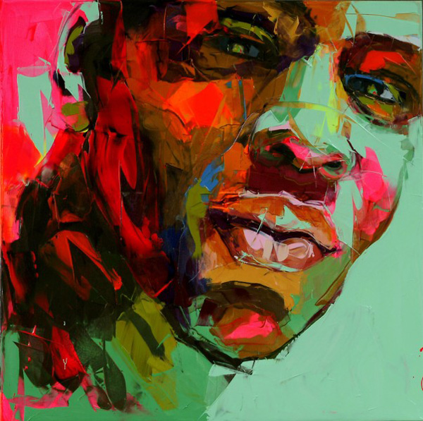 Francoise Nielly Portrait Palette Painting Expression Face026
